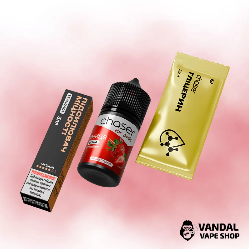 Набор для самозамеса Chaser ForPods 30 мл 65 мг со вкусом земляники