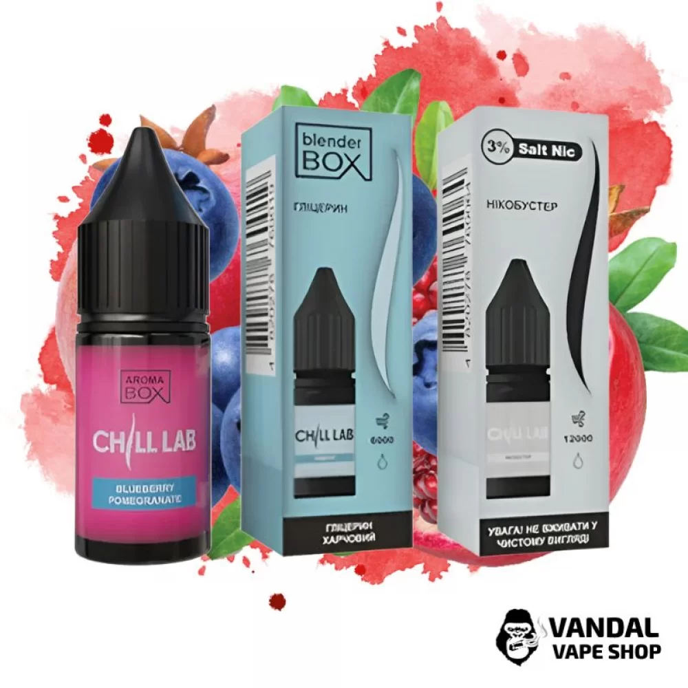 Набір для самозамісу Chill Lab 30 мл 30 мг зі смаком чорниці та граната