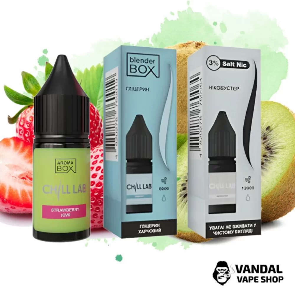 Набор для самозамеса Chill Lab 30 мл 30 мг со вкусом клубники и киви