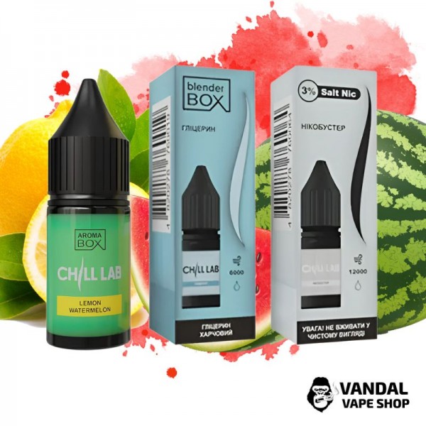 Набір для самозамісу Chill Lab 30 мл 30 мг зі смаком кавуна і лимона