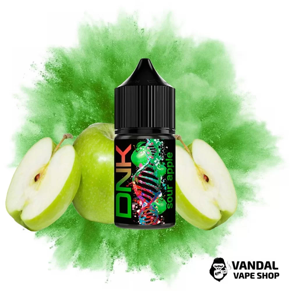 Набор для самозамеса DNK 30 мл 25 мг - со вкусом кислого яблока Набор для самозамеса DNK 30 мл 25 мг - со вкусом кислого яблока