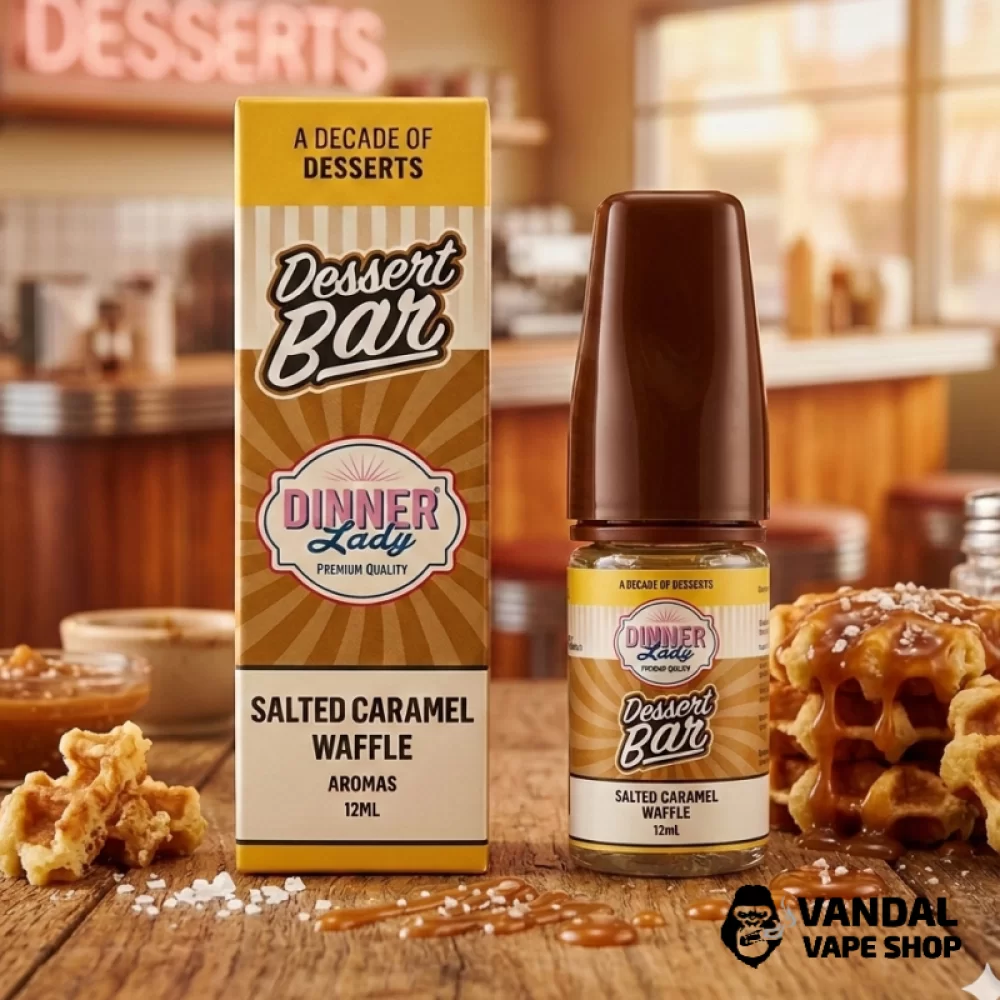 Набор для самозамеса Dinner Lady Dessert Bar 30 мл 50 мг со вкусом вафлей из соленой карамелью