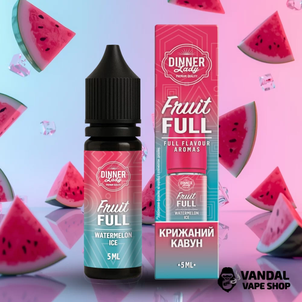 Набор для самозамеса Dinner Lady Fruit Full 15 мл 50 мг со вкусом арбуза со льдом