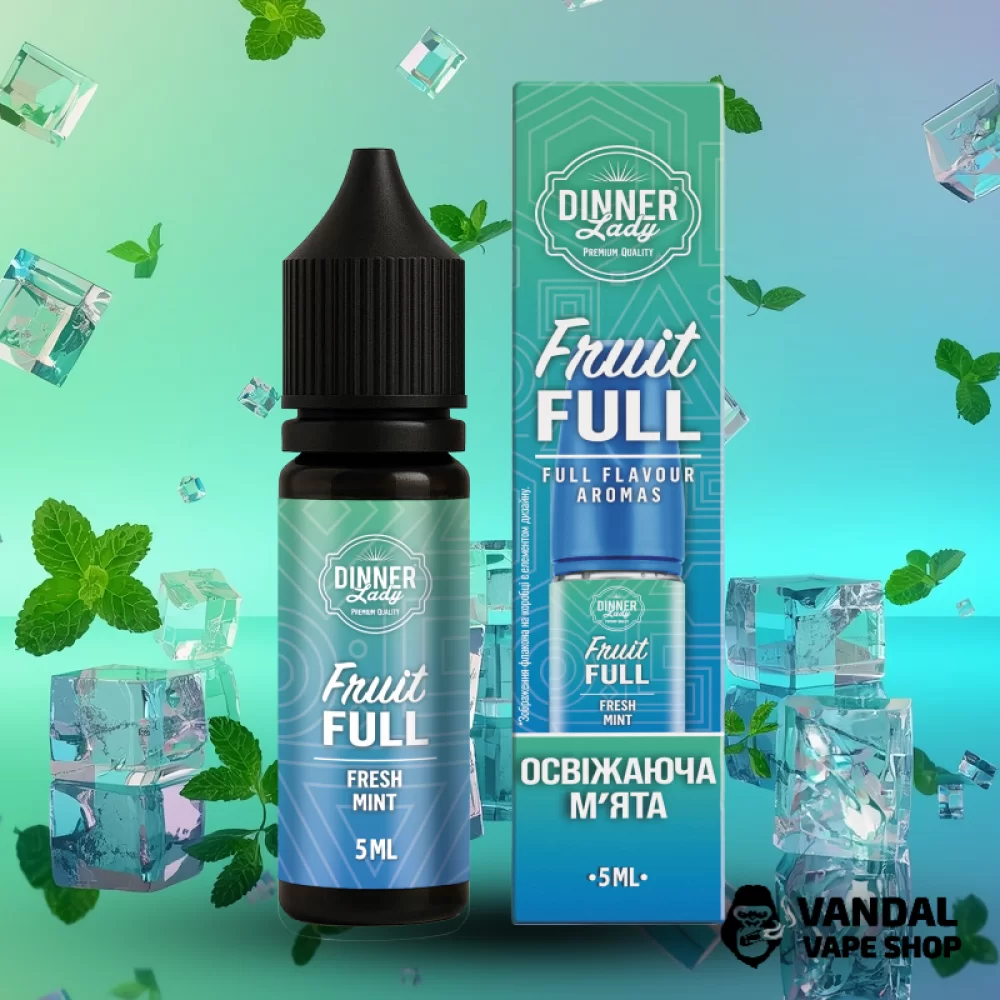 Набор для самозамеса Dinner Lady Fruit Full 15 мл 50 мг со вкусом освежающей мяты