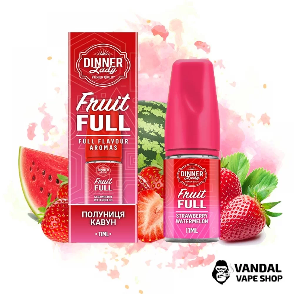 Набор для самозамеса Dinner Lady Fruit Full 30 мл 50 мг - со вкусом клубники с арбузом