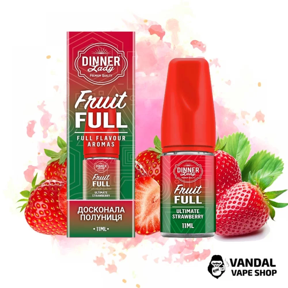 Набор для самозамеса Dinner Lady Fruit Full 30 мл 50 мг - со вкусом превосходной клубники