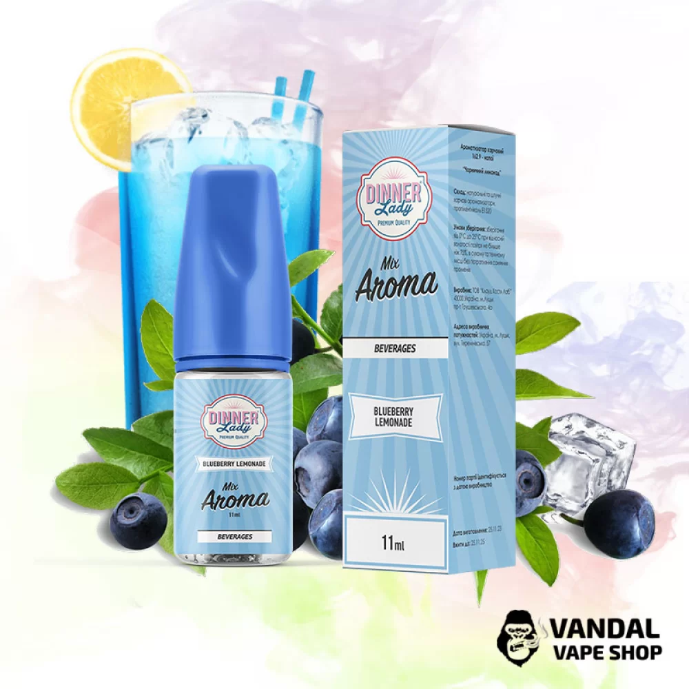 Набор для самозамеса Dinner Lady 30 мл 50 мг - со вкусом лимонада с черникой