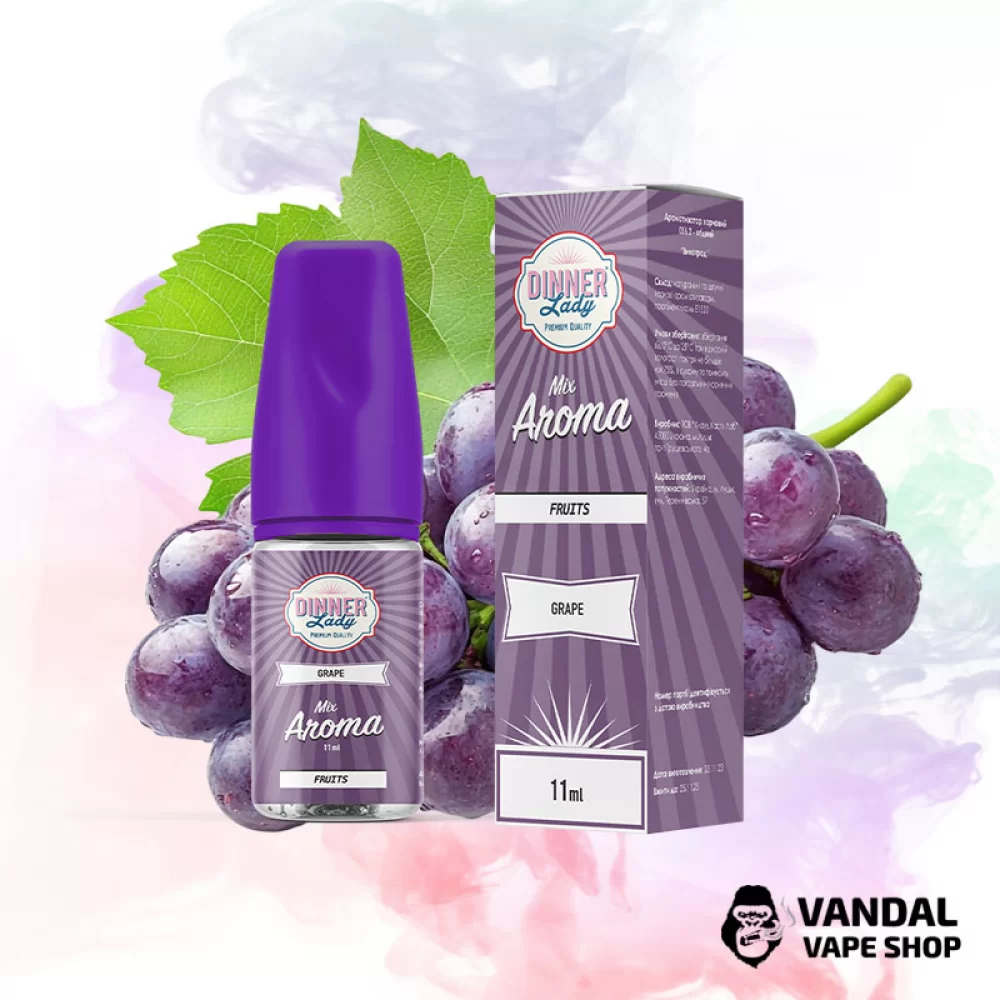 Набір для самозамісу Dinner Lady 30 мл 50 мг - зі смаком винограду з холодком