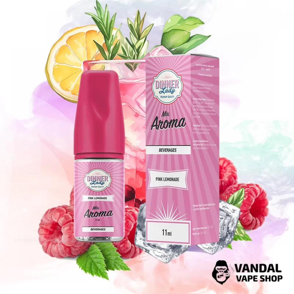 Набор для самозамеса Dinner Lady 30 мл 50 мг - со вкусом розового лимонада