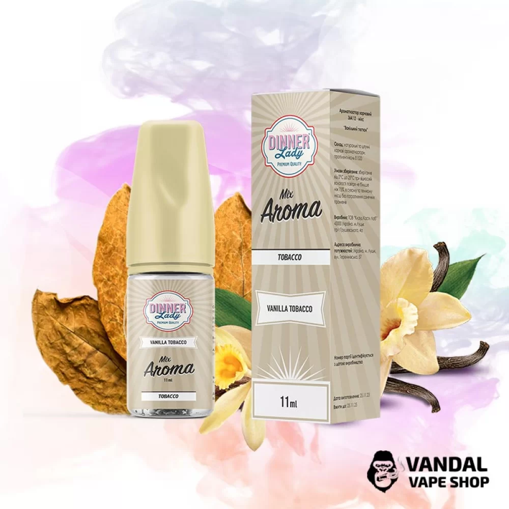 Набор для самозамеса Dinner Lady 30 мл 50 мг - со вкусом ванили и табака