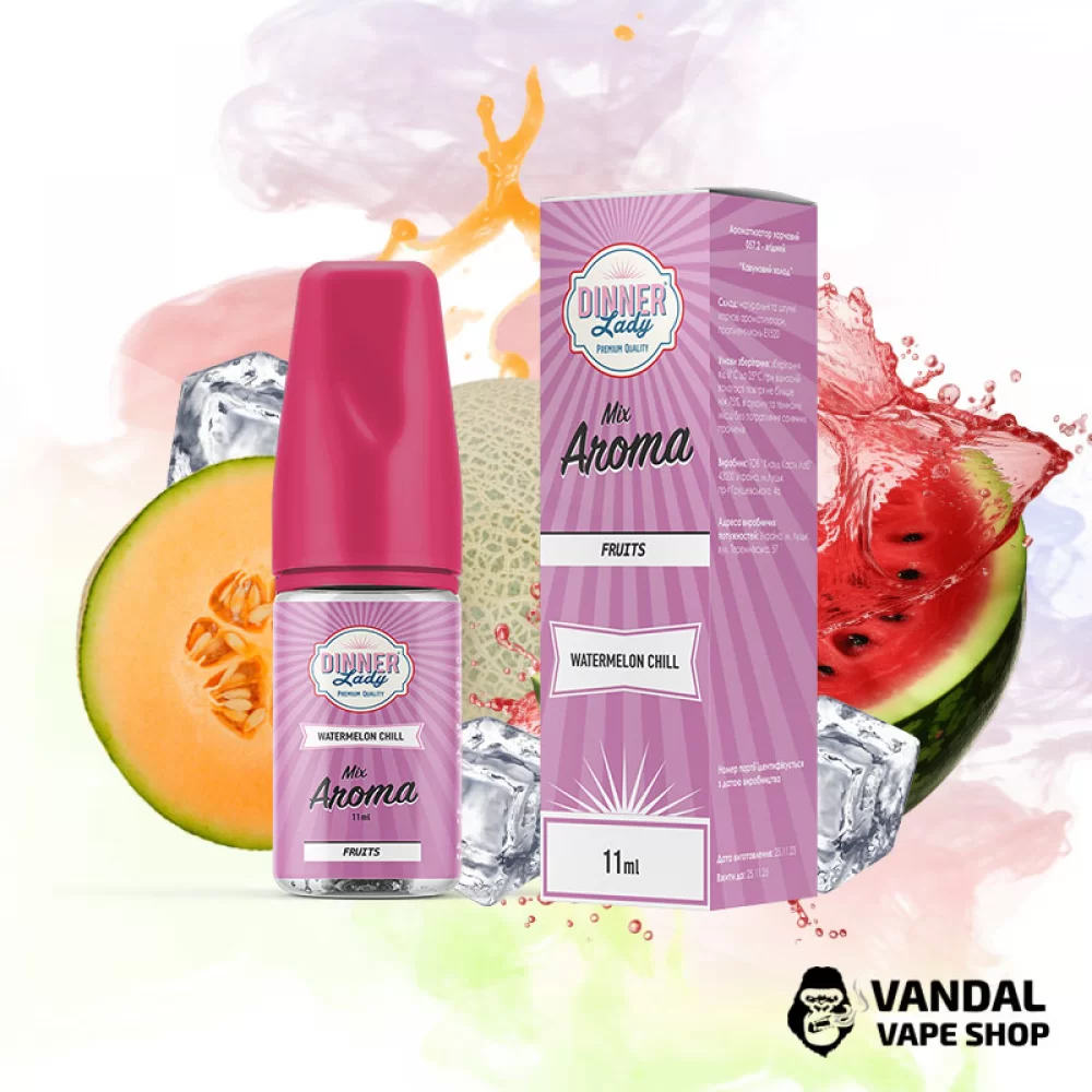Набір для самозамісу Dinner Lady 30 мл 50 мг - зі смаком кавуна з динею та холодком