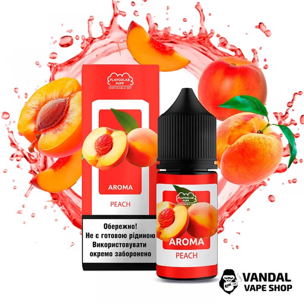 Набор для самозамеса Flavorlab Disposable Puff 30 мл 50 мг со вкусом персика