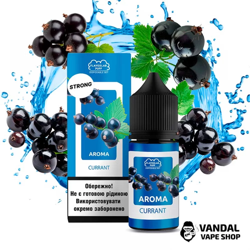 Набор для самозамеса Flavorlab Disposable Puff Strong 30 мл 50 мг со вкусом смородины