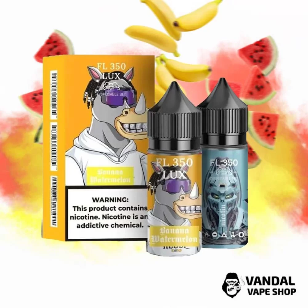Набор для самозамеса FL350 Salt 30 мл 50 мг со вкусом Банан Арбуз Набор для самозамеса FL350 Salt 30 мл 50 мг со вкусом Банан Арбуз