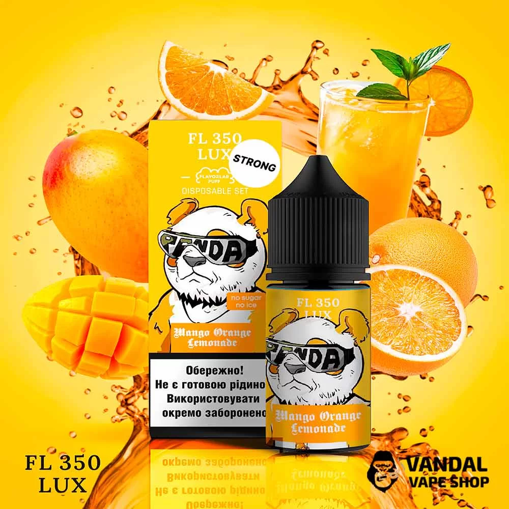 Набор для самозамеса FL350 Lux Strong Salt 30 мл 50 мг со вкусом лимонада из манго и апельсина