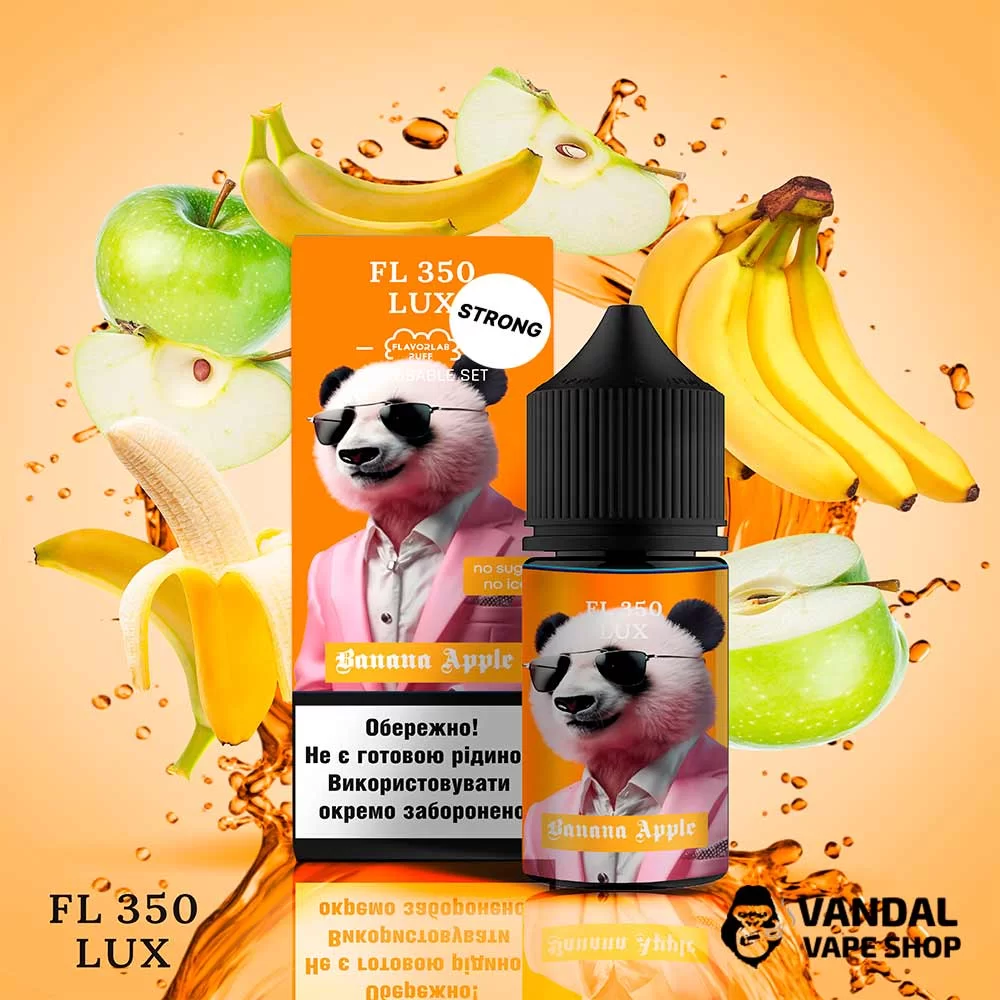 Набір для самозамісу FL350 Lux Strong Salt 30 мл 50 мг зі смаком банан та яблука