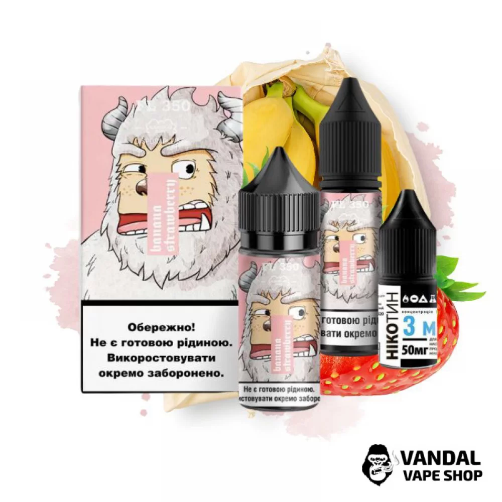 Набор для самозамеса FL350 Salt 30 мл 50 мг со вкусом клубники и банана