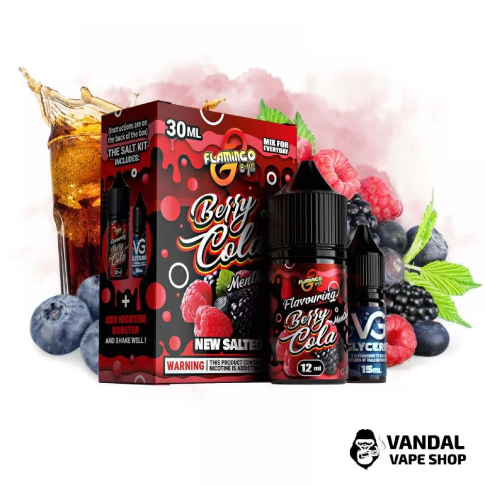 Набор для самозамеса Flamingo 30 мл 50 мг со вкусом ягодной коли Набор для самозамеса Flamingo 30 мл 50 мг со вкусом ягодной коли