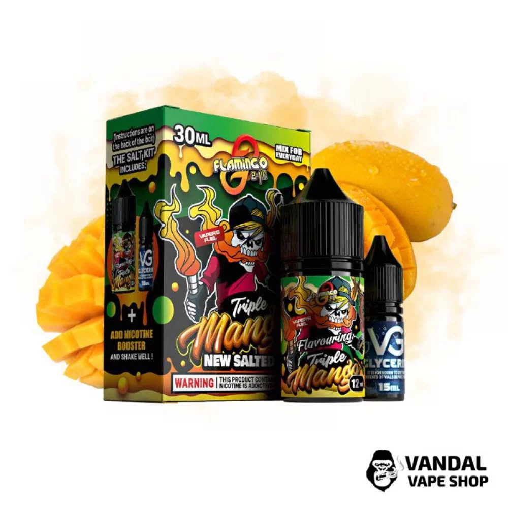 Набор для самозамеса Flamingo 30 мл 50 мг со вкусом манго Набор для самозамеса Flamingo 30 мл 50 мг со вкусом манго