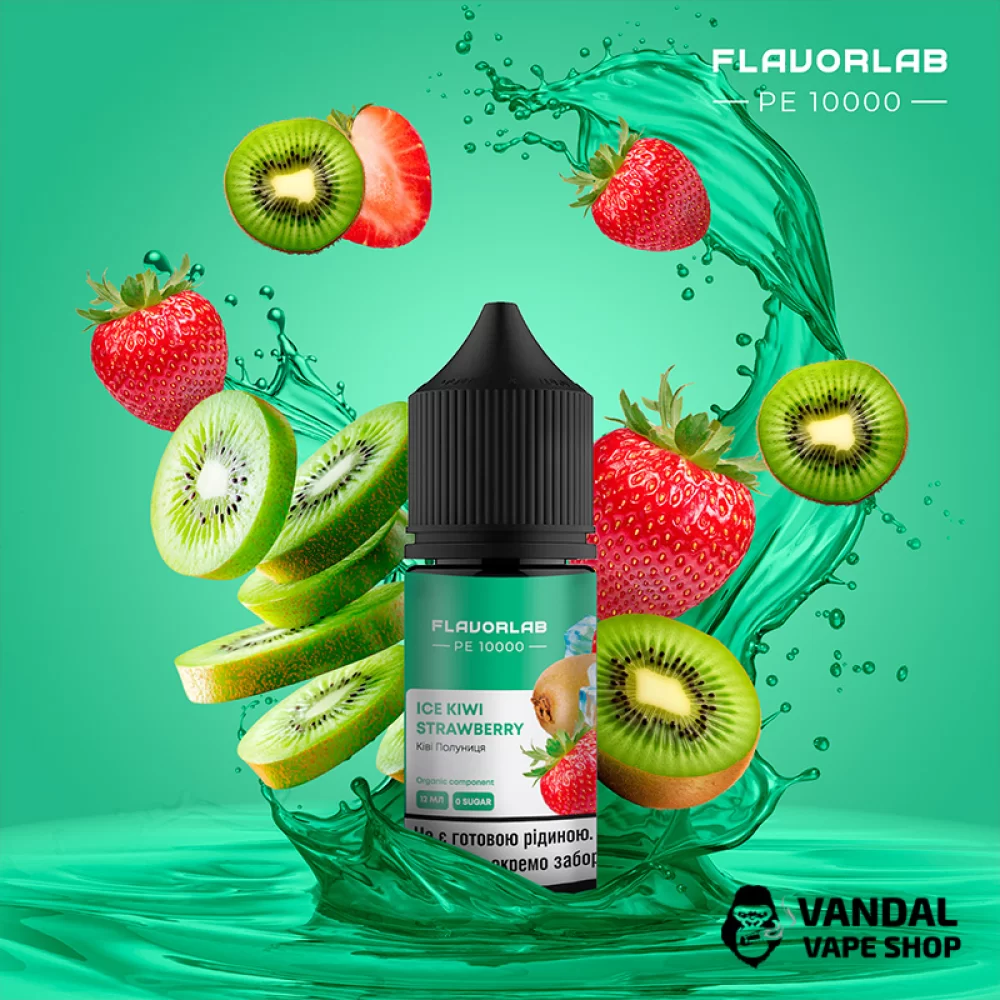 Набір для самозамісу Flavorlab PE 10000 30 мл 50 мг зі смаком ківі і полуниці з холодком
