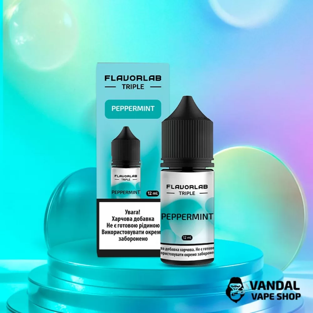 Набір для самозамісу Flavorlab Triple Strong 30 мл зі смаком м'яти Набір для самозамісу Flavorlab Triple Strong 30 мл зі смаком м'яти