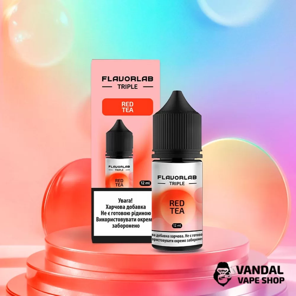 Набір для самозамісу Flavorlab Triple Strong 30 мл зі смаком чаю з каркаде Набір для самозамісу Flavorlab Triple Strong 30 мл зі смаком чаю з каркаде