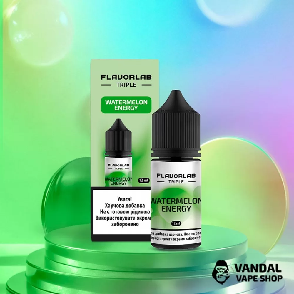 Набор для самозамеса Flavorlab Triple Strong 30 мл со вкусом энергетика с арбузом Набор для самозамеса Flavorlab Triple Strong 30 мл со вкусом энергетика с арбузом