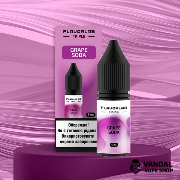 Набір для самозамісу Flavorlab Triple Strong 10 мл зі смаком соди з виноградом