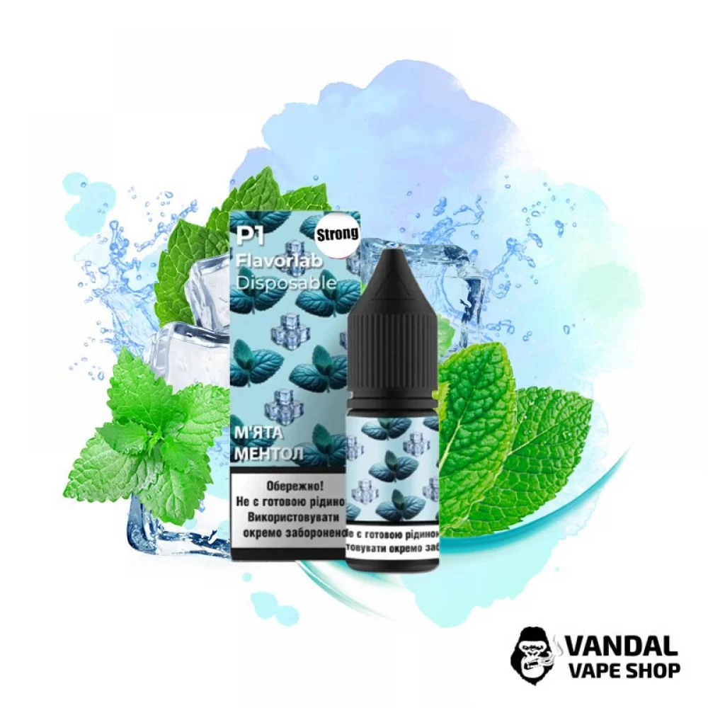 Набор для самозамеса Flavorlab Р1 Strong 10 мл 50 мг со вкусом мяти с ментолом Набор для самозамеса Flavorlab Р1 Strong 10 мл 50 мг со вкусом мяти с ментолом