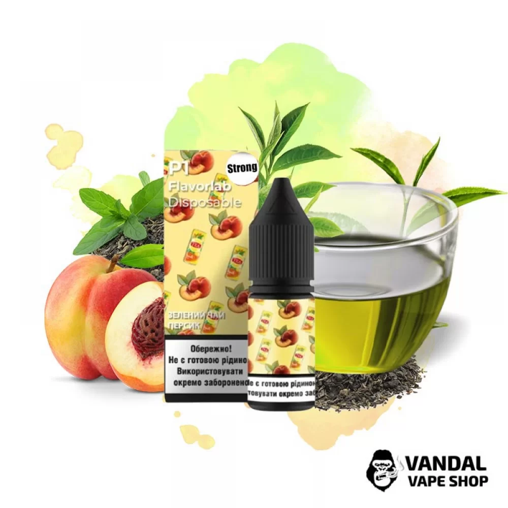 Набор для самозамеса Flavorlab Р1 Strong 10 мл 50 мг со вкусом зеленого чая с персиком Набор для самозамеса Flavorlab Р1 Strong 10 мл 50 мг со вкусом зеленого чая с персиком