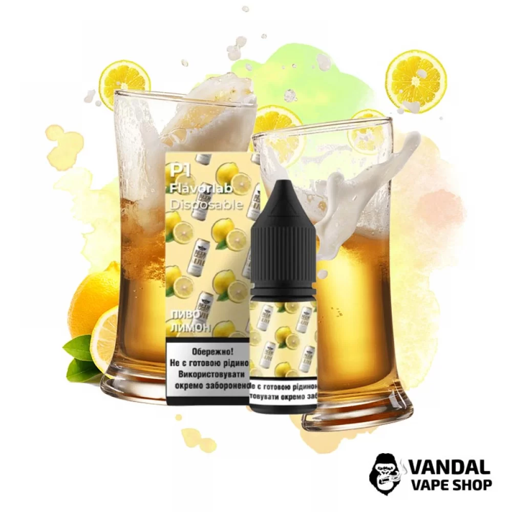 Набор для самозамеса Flavorlab Р1 10 мл 50 мг со вкусом пива с лимоном Набор для самозамеса Flavorlab Р1 10 мл 50 мг со вкусом пива с лимоном