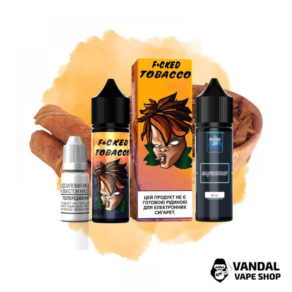Набір для самозамісу Fucked Lab Organic 60 мл 6 мг зі смаком тютюну Набір для самозамісу Fucked Lab Organic 60 мл 6 мг зі смаком тютюну
