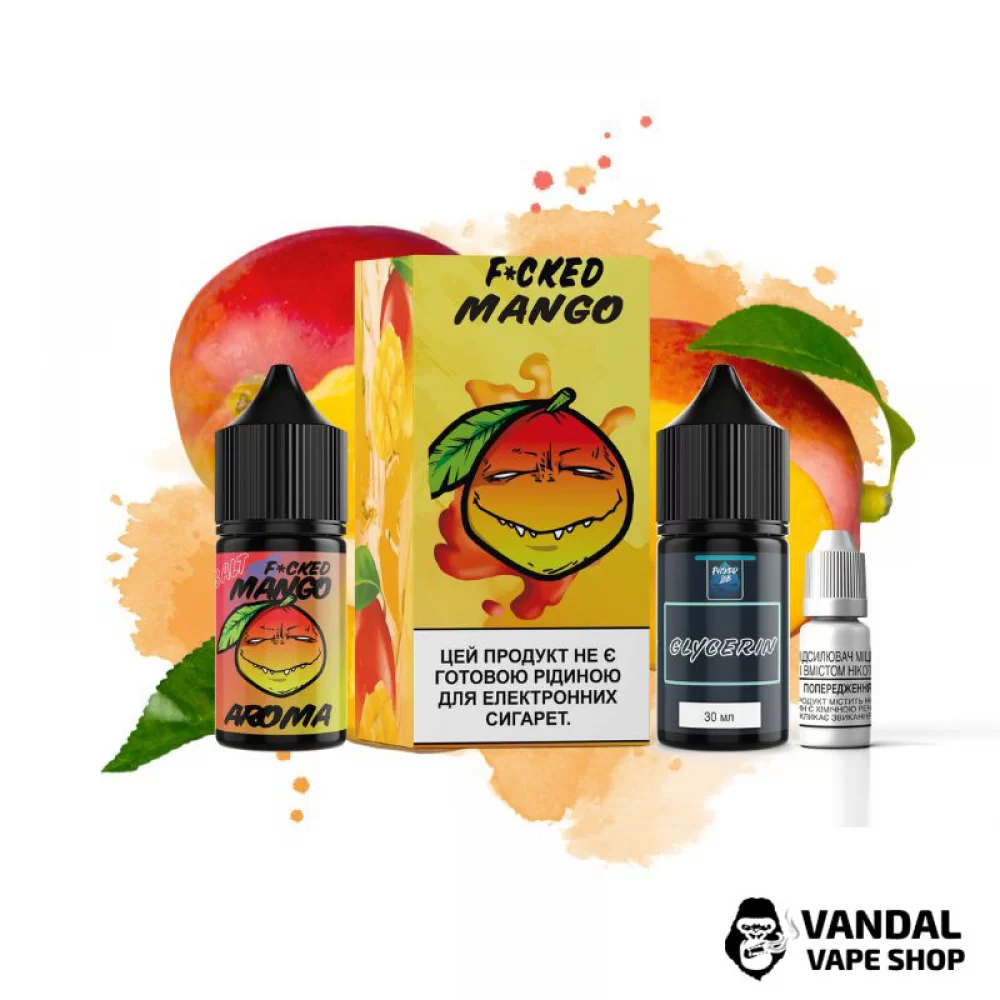 Набор для самозамеса Fucked Lab Salt 30 мл 25 мг со вкусом манго