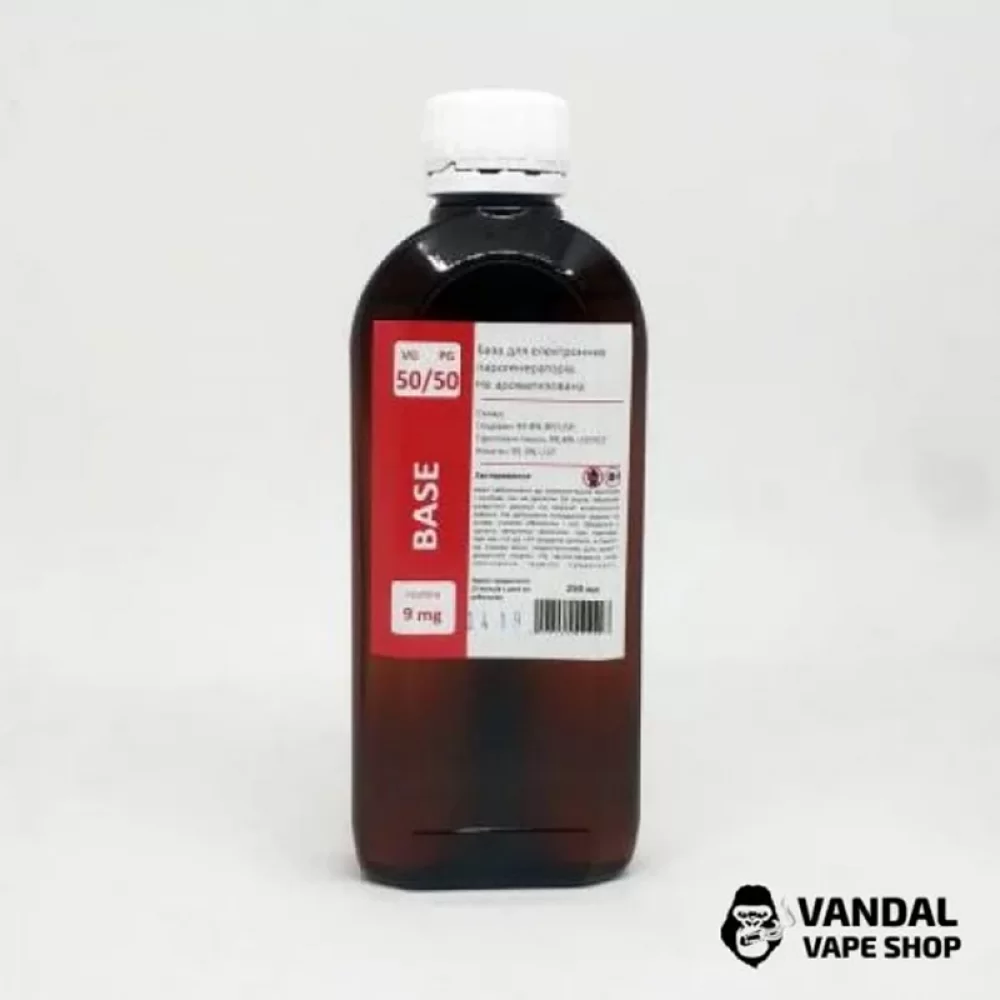 База 250 мл. 50/50 - никотин 9 мг/мл База 250 мл. 50/50 - никотин 9 мг/мл