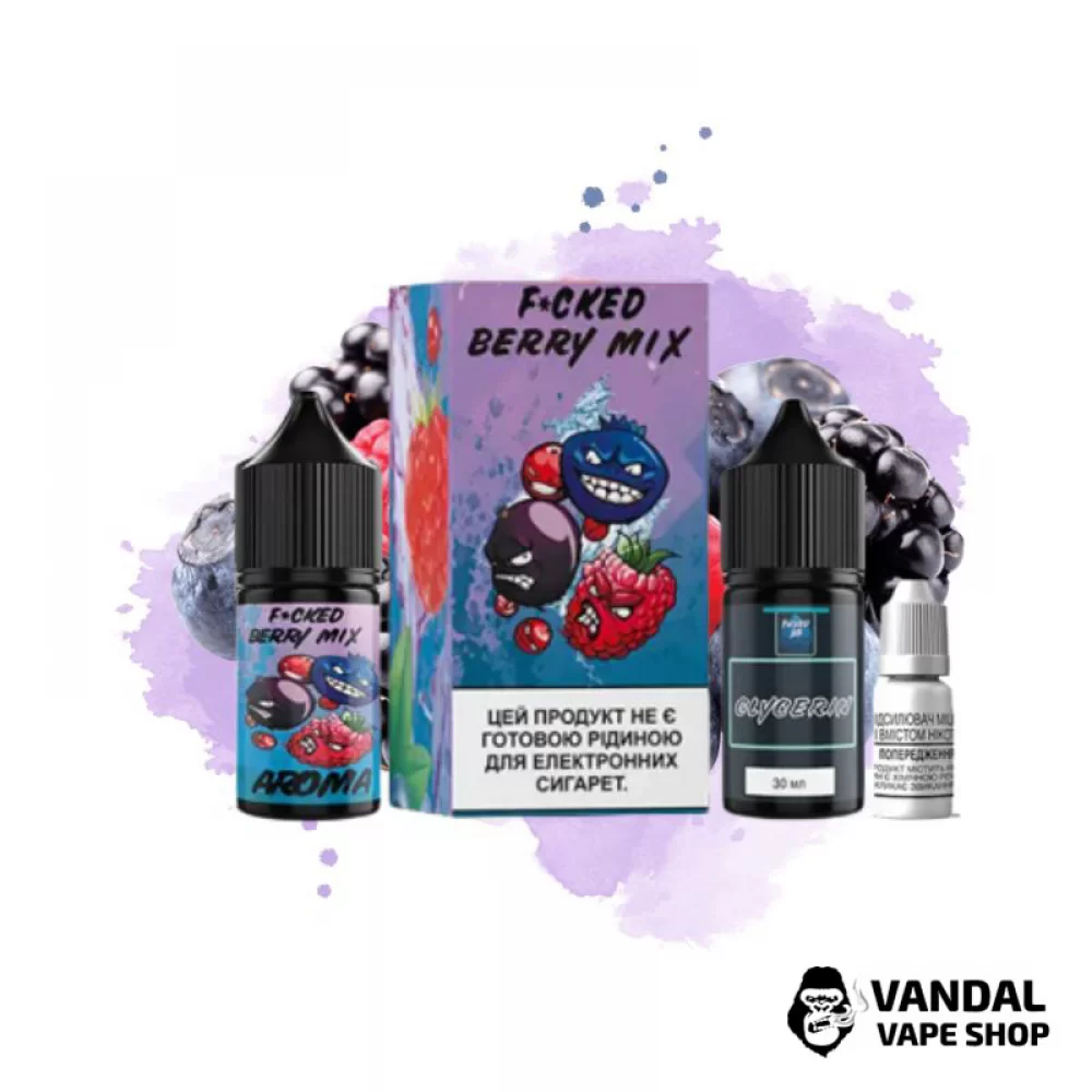 Набор для самозамеса Fucked Lab Salt 30 мл 25 мг со вкусом ягод