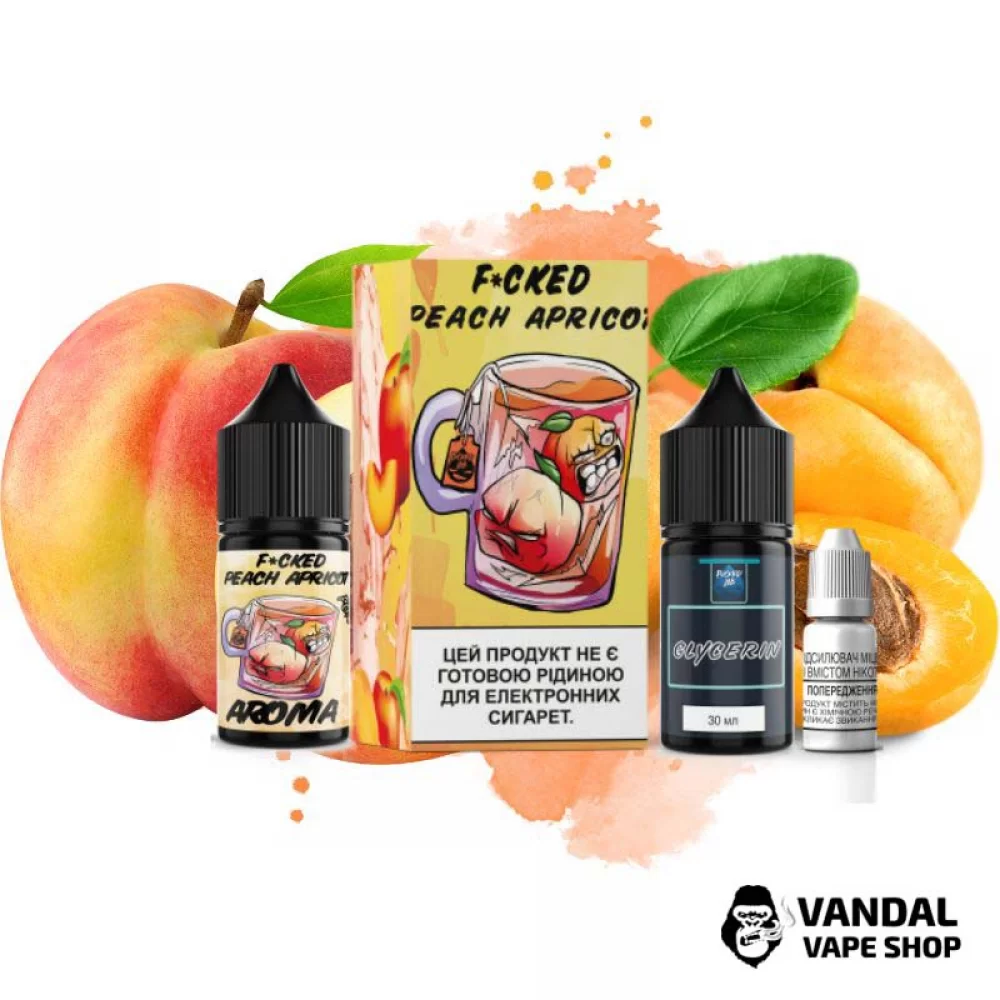 Набір для самозамісу Fucked Lab Salt 30 мл 25 мг зі смаком персика и абрикоса