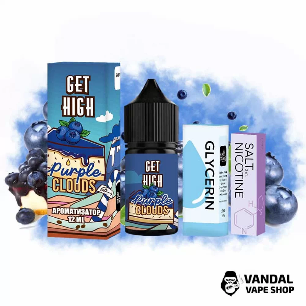 Набір для самозамісу Get High 30 мл 25 мг - зі смаком чорничного чизкейку.