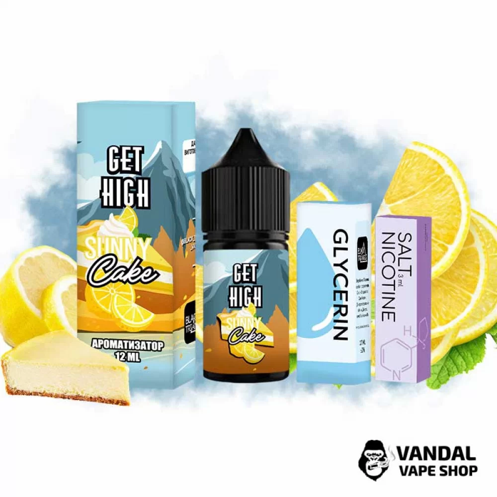 Набір для самозамісу Get High 30 мл 50 мг - зі смаком пирога з лимоном.