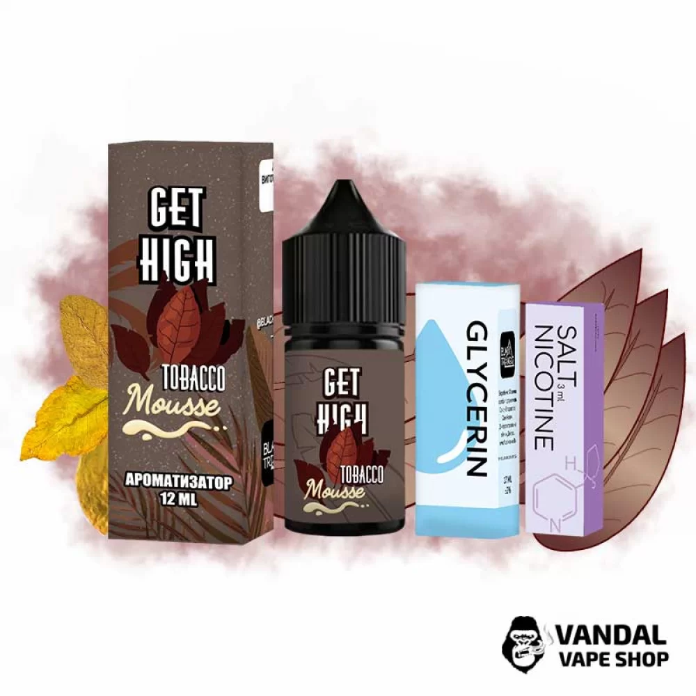 Набор для самозамеса Get High 30 мл 50 мг - со вкусом муса с табаком.