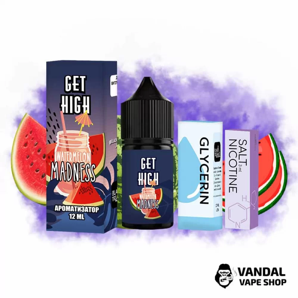 Набір для самозамісу Get High 30 мл 25 мг - солодкий і соковитий смак кавуна