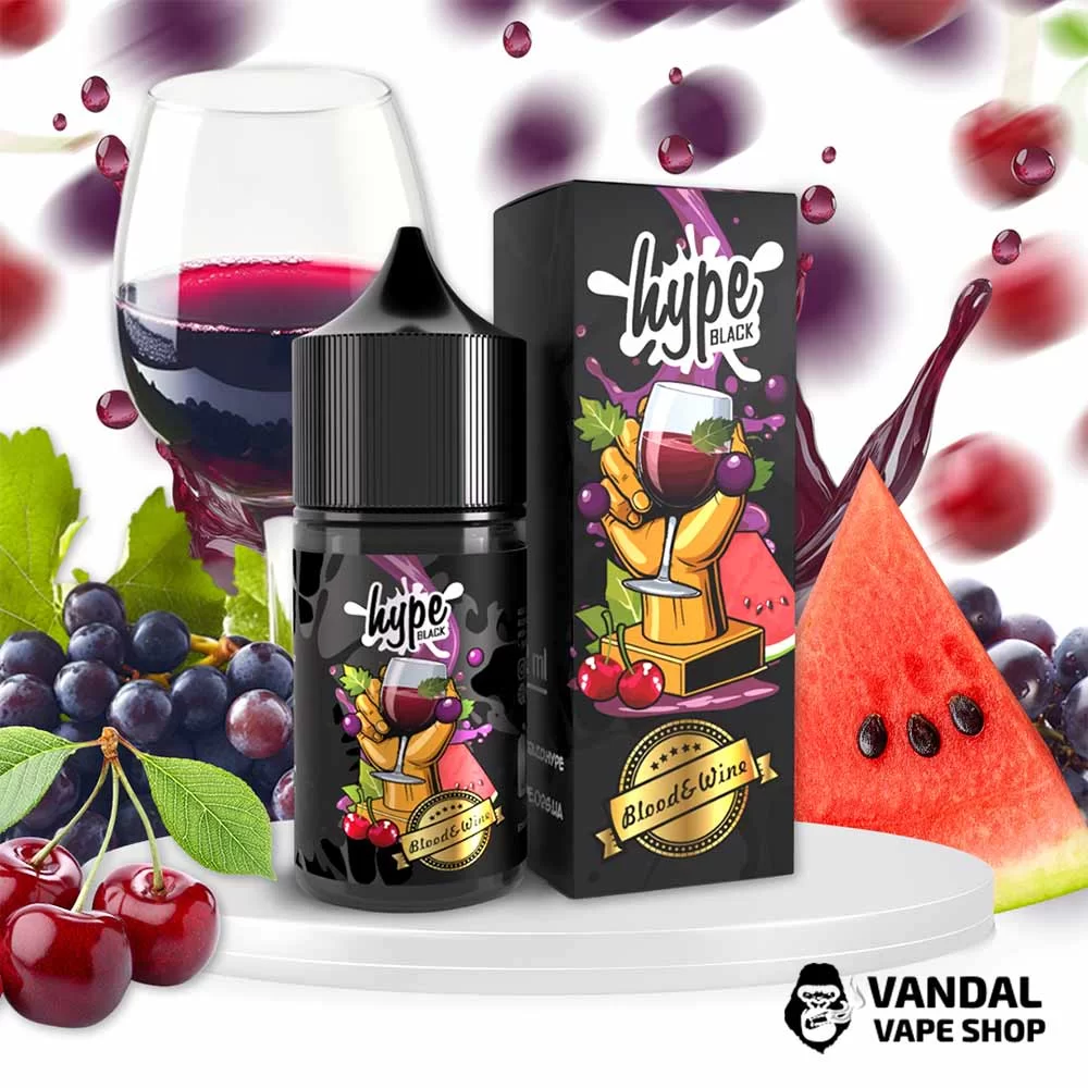 Набір для самозамісу  Hype Black 30 мл 60 мг зі смаком ягідного вина