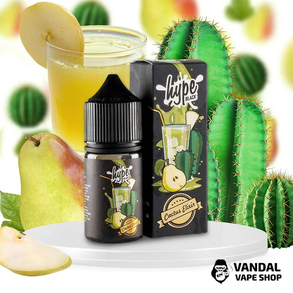 Набор для самозамеса Hype Black 30 мл 60 мг со вкусом сладкой груши и прохлады кактуса