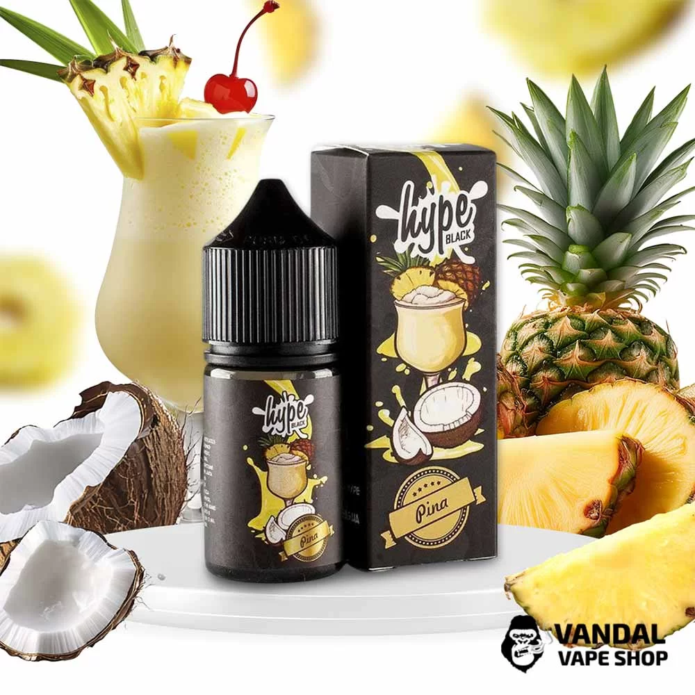 Набор для самозамеса Hype Black 30 мл 50 мг со вкусом кокоса и спелого ананаса