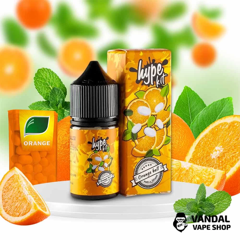 Набор для самозамеса Hype New 30 мл 50 мг со вкусом апельсиновой жвачки с мятой
