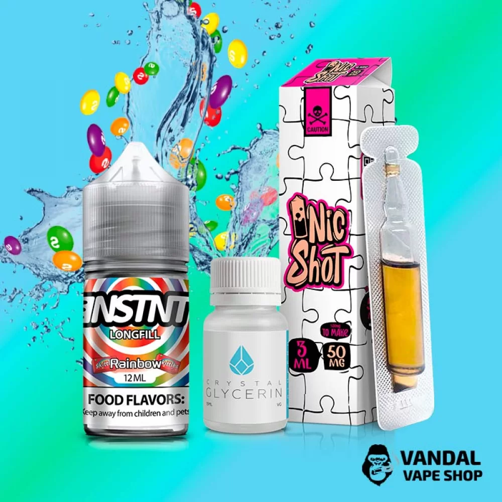 Набір для самозамісу INSTNT 30 мл 50 мг зі смаком цукерок "Skittles"