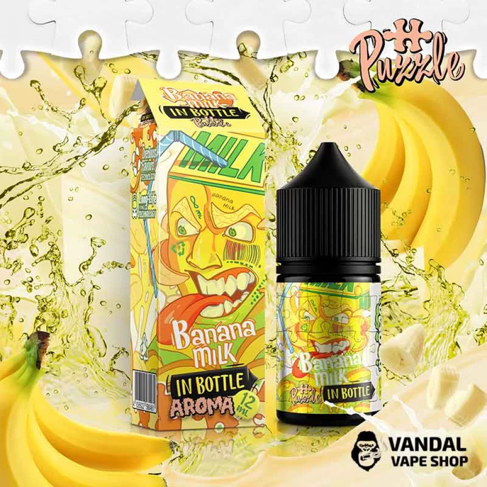 Набір для самозамісу In Bottle Salt Puzzle 30 мл 30 мг зі смаком бананового молока