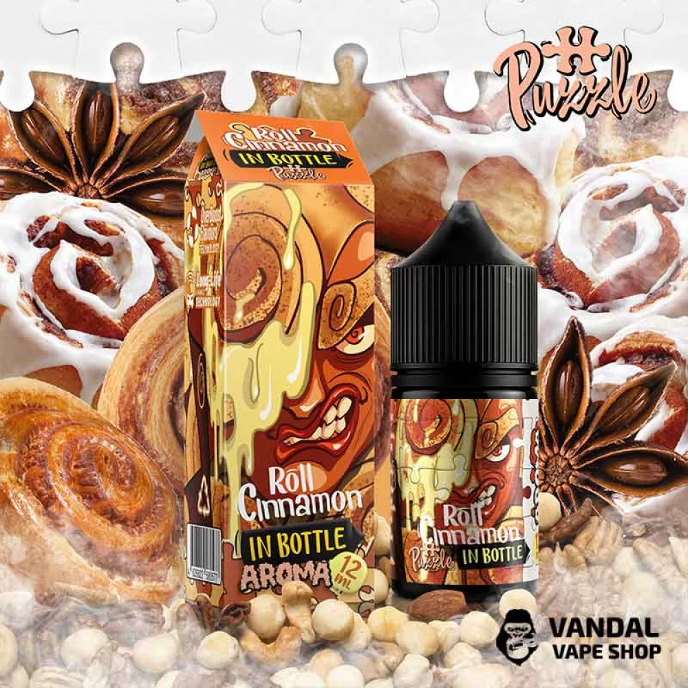 Набор для самозамеса In Bottle Salt Puzzle 30 мл 30 мг со вкусом булочки с ванилью и карамелью Набор для самозамеса In Bottle Salt Puzzle 30 мл 30 мг со вкусом булочки с ванилью и карамелью