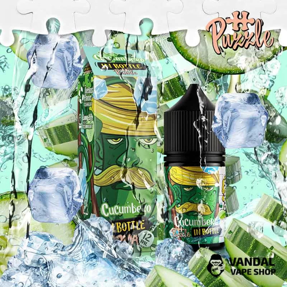 Набір для самозамісу In Bottle Salt Puzzle 30 мл 30 мг зі смаком огірка Набір для самозамісу In Bottle Salt Puzzle 30 мл 30 мг зі смаком огірка