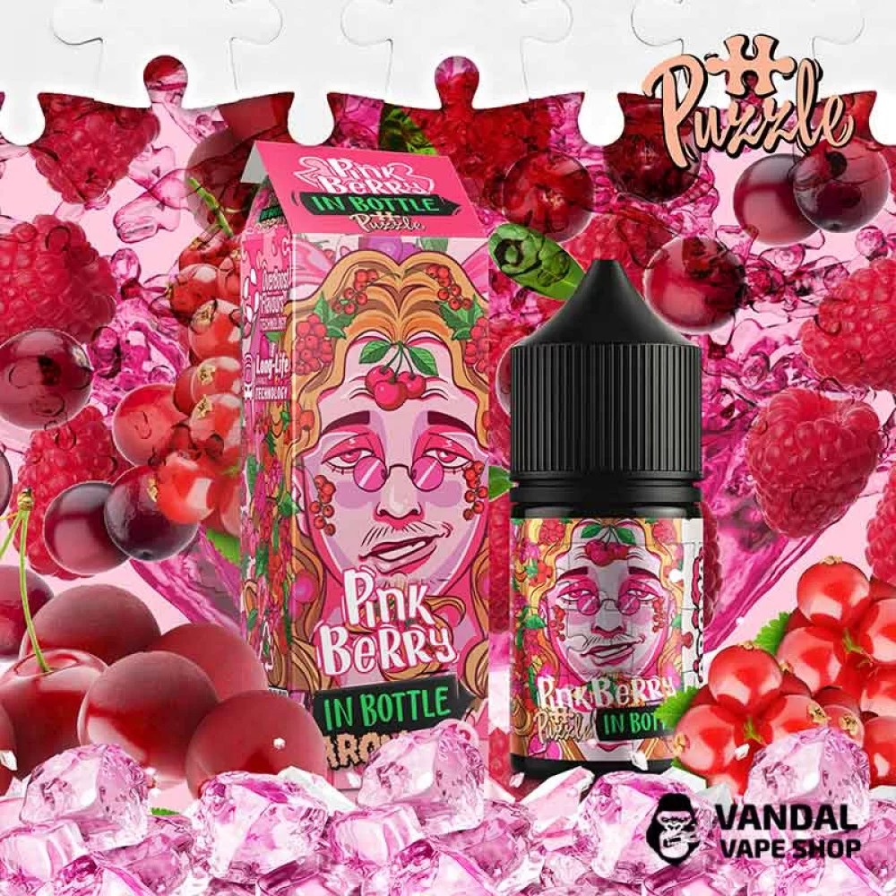 Набор для самозамеса In Bottle Salt Puzzle 30 мл 30 мг со вкусом розовых ягод Набор для самозамеса In Bottle Salt Puzzle 30 мл 30 мг со вкусом розовых ягод