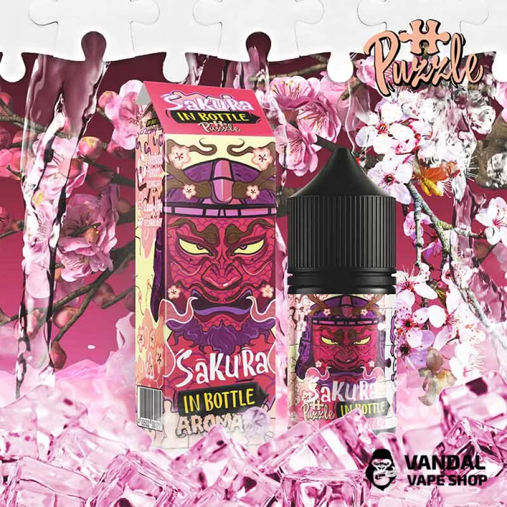 Набір для самозамісу In Bottle Salt Puzzle 30 мл 30 мг зі смаком сакури Набір для самозамісу In Bottle Salt Puzzle 30 мл 30 мг зі смаком сакури